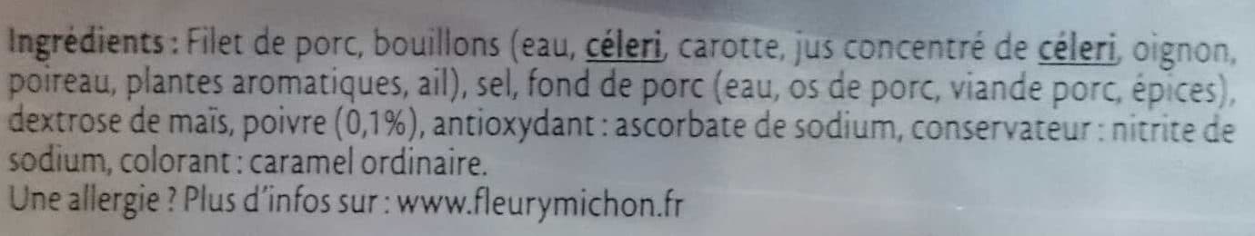 Fleury Michon Rôti de porc cuit packshot