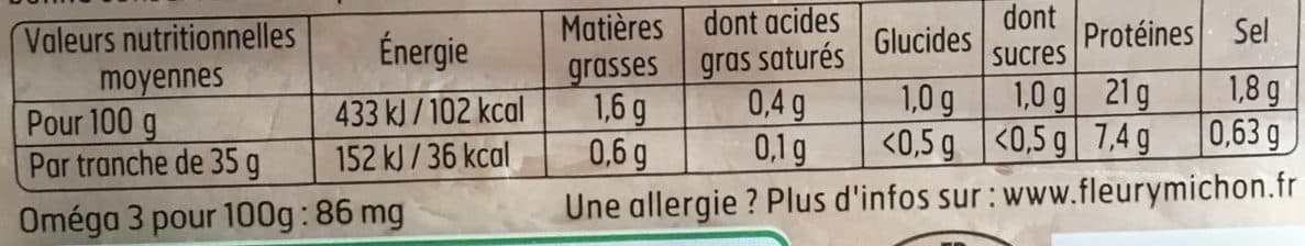 Fleury Michon Le blanc de poulet 5 tranches packshot