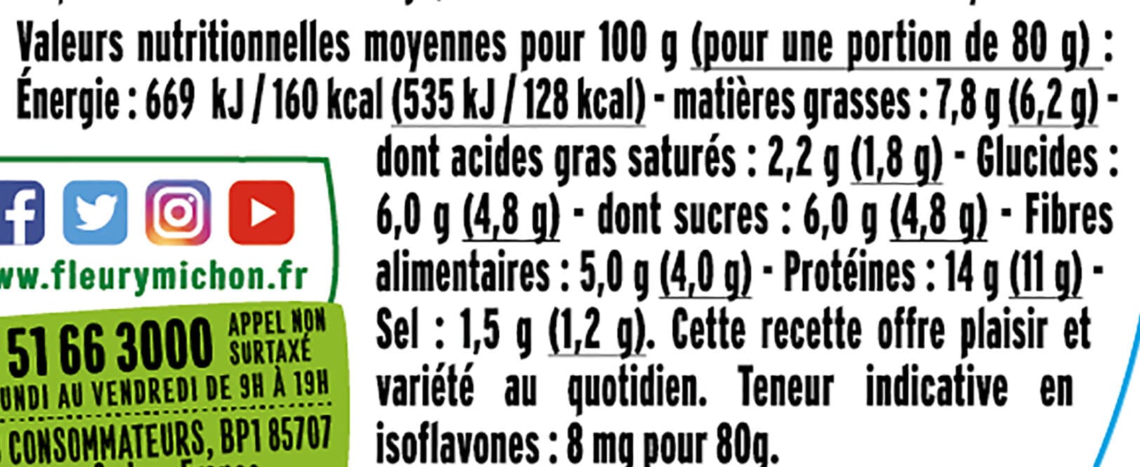 Fleury Michon Pavés Légumes du Soleil et Chêvre packshot