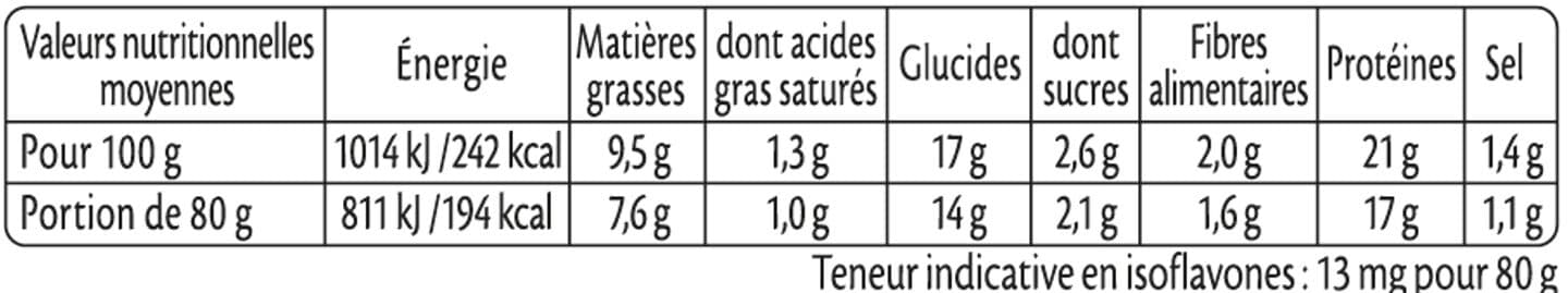 Fleury michon Escalopes panées Soja & Pois packshot
