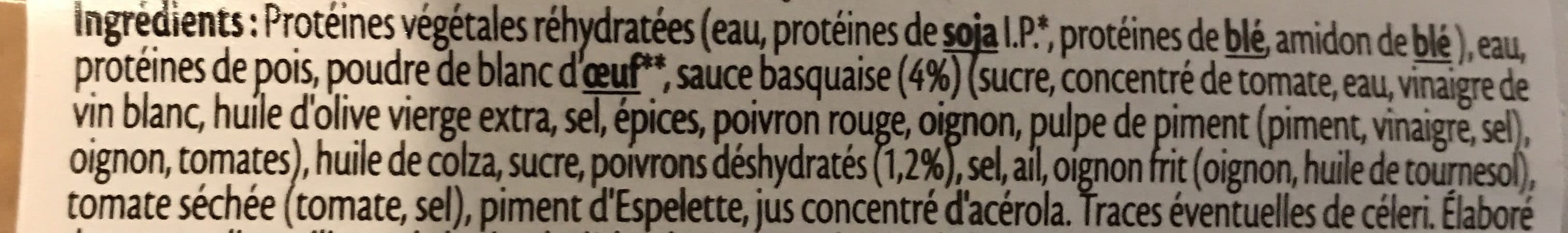 Fleury Michon Tranches végétales basquaise packshot