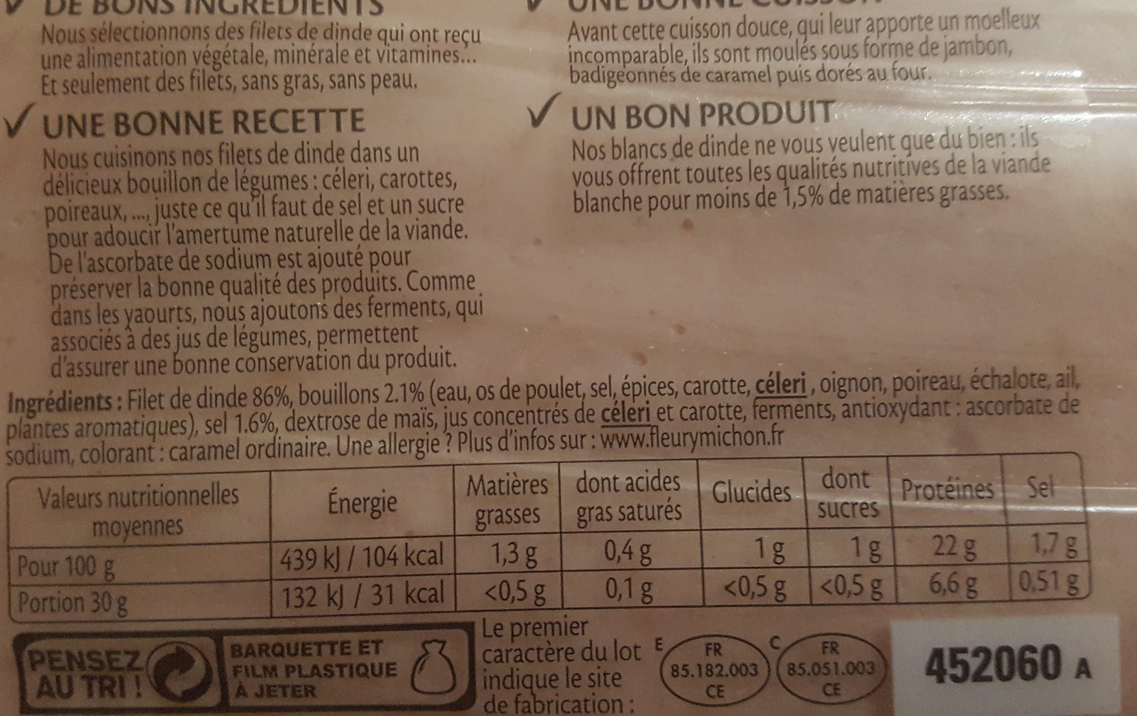 Fleury michon Blanc de dinde doré au four packshot