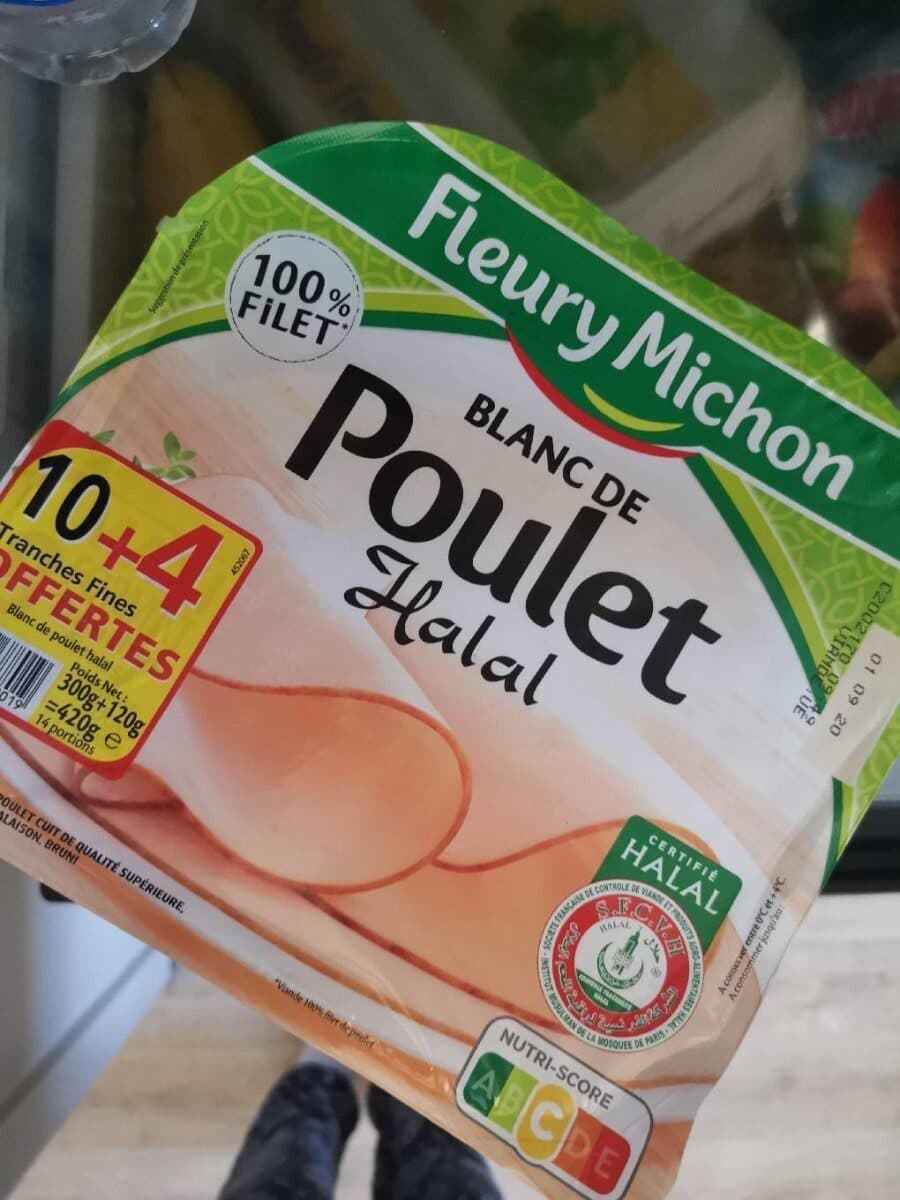 Le Cavalier Blanc de poulet Halal packshot