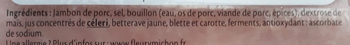 Fleury Michon Le supérieur sans sel nitrité packshot