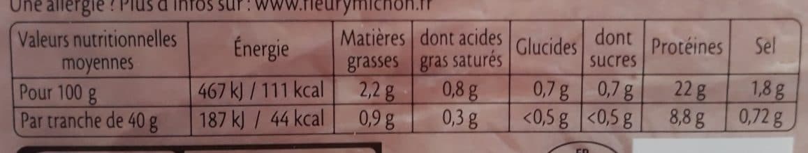 Fleury Michon Le supérieur sans sel nitrité packshot