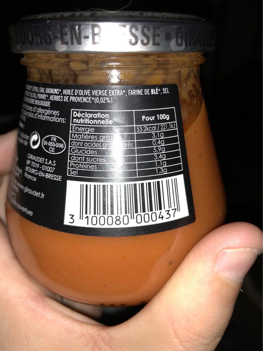 Giraudet Giraudet Sauce Tomate Bio 250G packshot