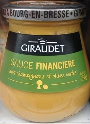 Giraudet Sauce financière aux champignons et olives vertes packshot