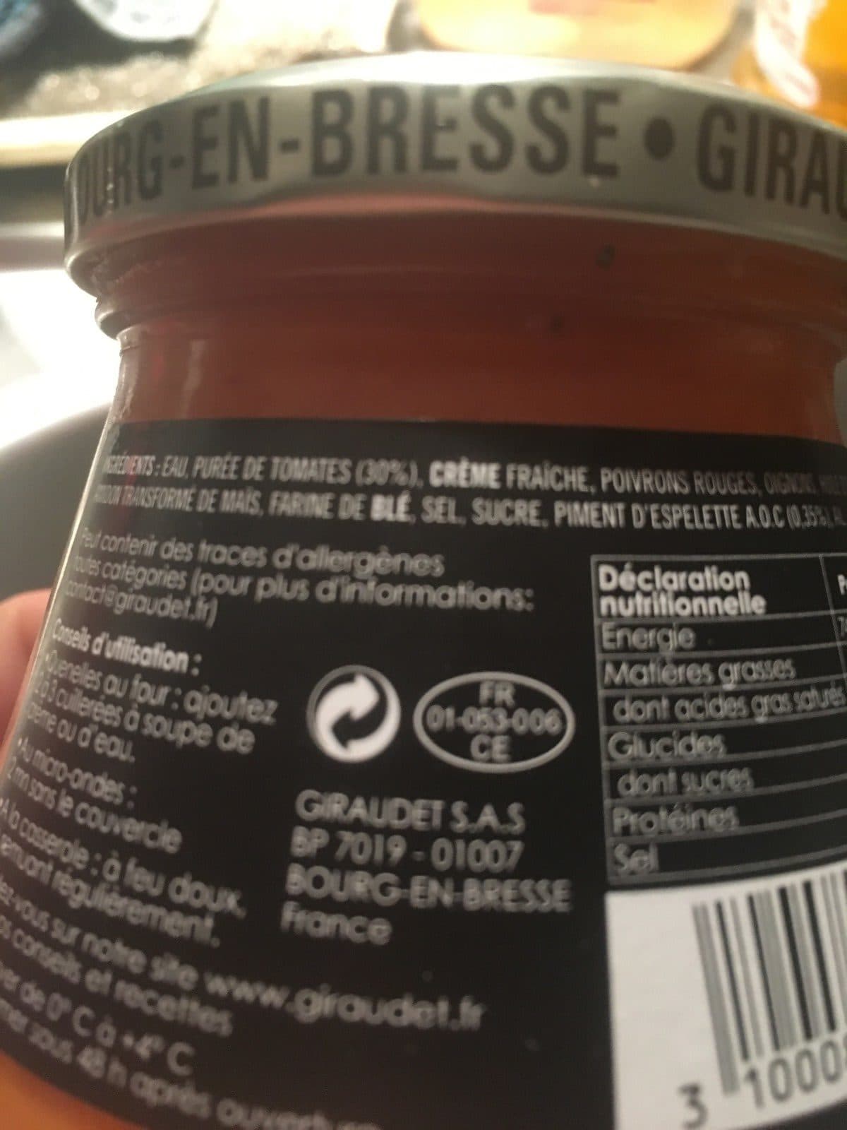 Giraudet Sauce Espelette packshot