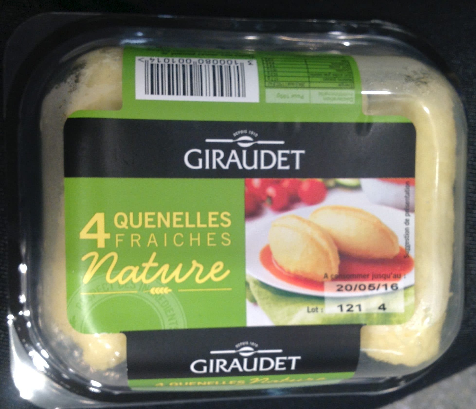 Giraudet 4 Quenelles Fraîches Nature packshot