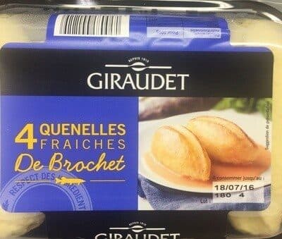 Giraudet 4 quenelles fraîches de brochet packshot