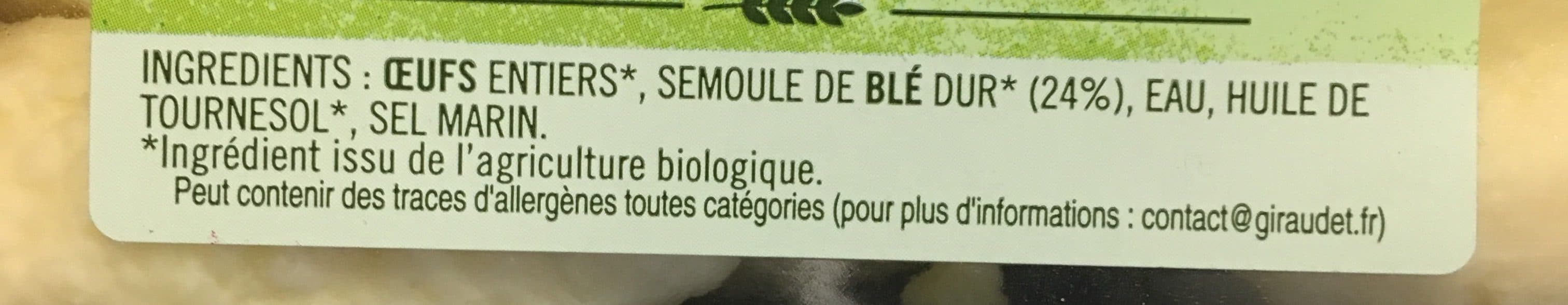 Giraudet 16 quenelles fraîches nature bio packshot