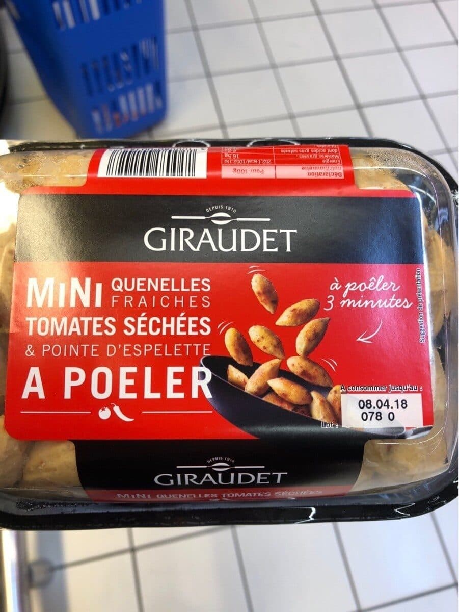 Giraudet Mini quenelles fraîches Tomates séchées & pointe d'espelette packshot