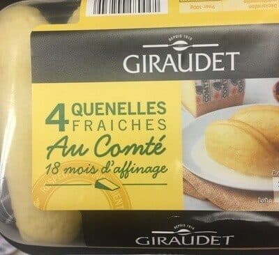 Giraudet 4 quenelles fraîches au Comté packshot