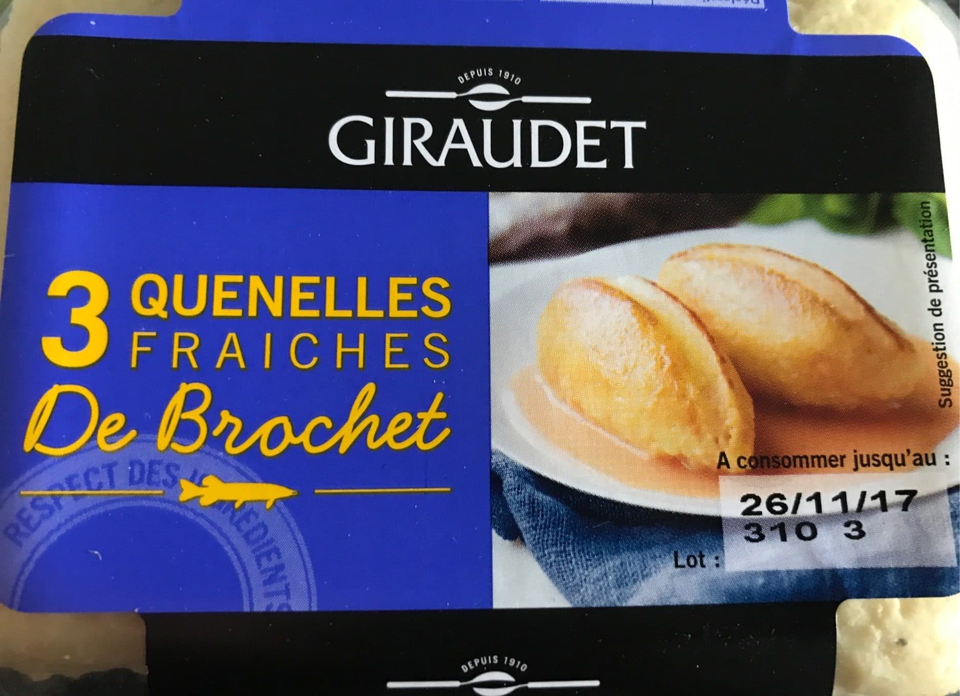 Giraudet Quenelles fraîches de Brochet packshot