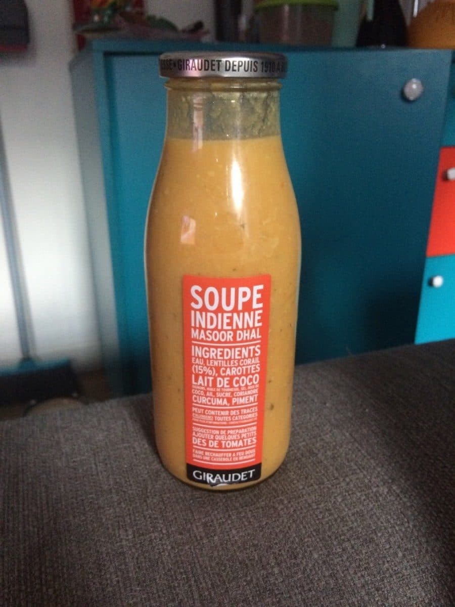 Giraudet Soupe indienne masoor dhal packshot