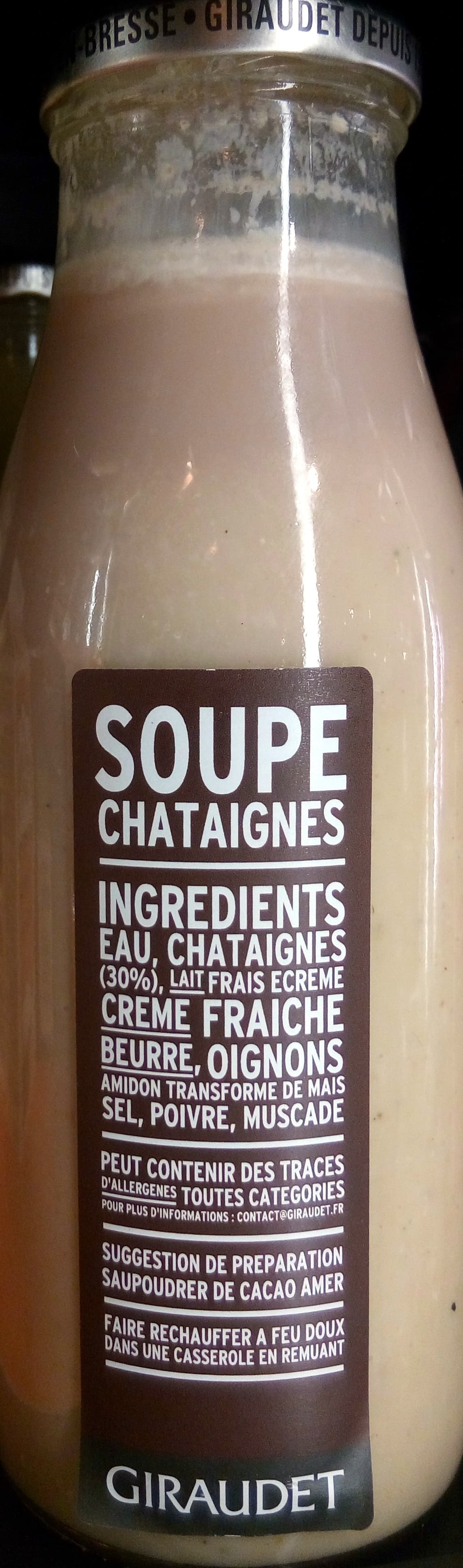 Giraudet Soupe châtaignes packshot