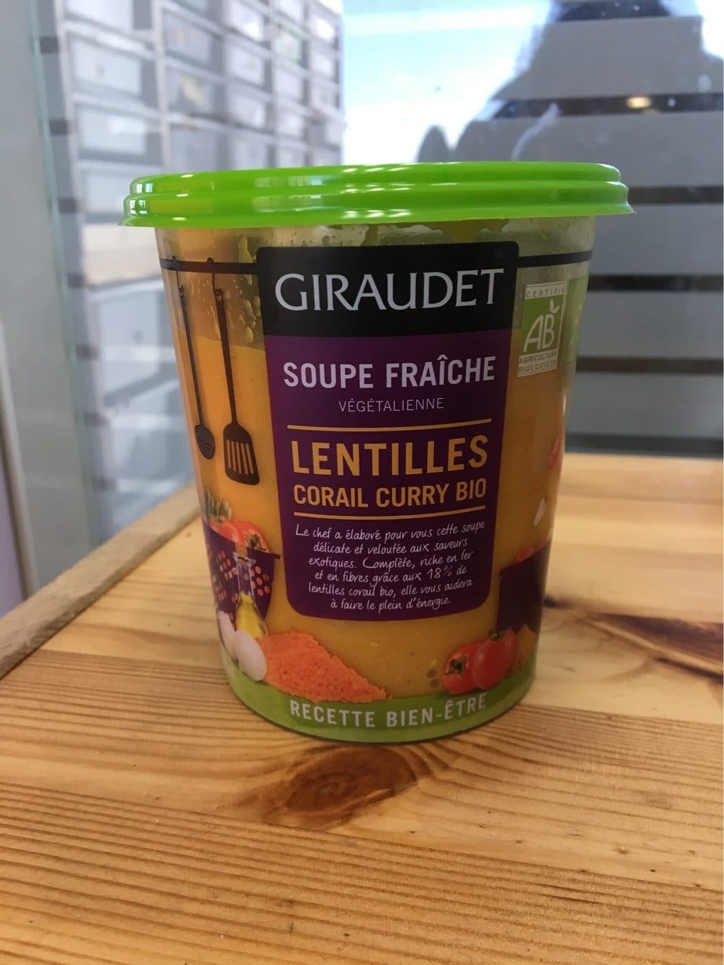 Giraudet Soupe fraîche végétalienne - Lentilles corail curey bio packshot