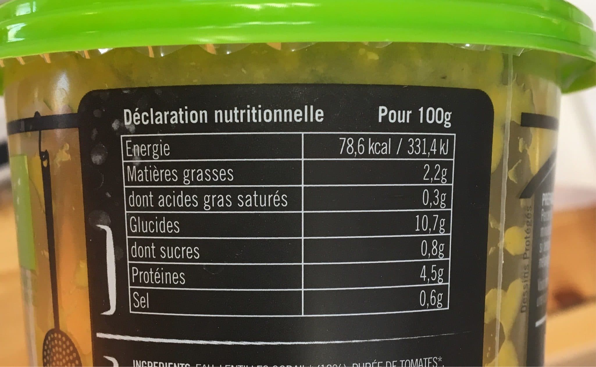 Giraudet Soupe fraîche végétalienne - Lentilles corail curey bio packshot