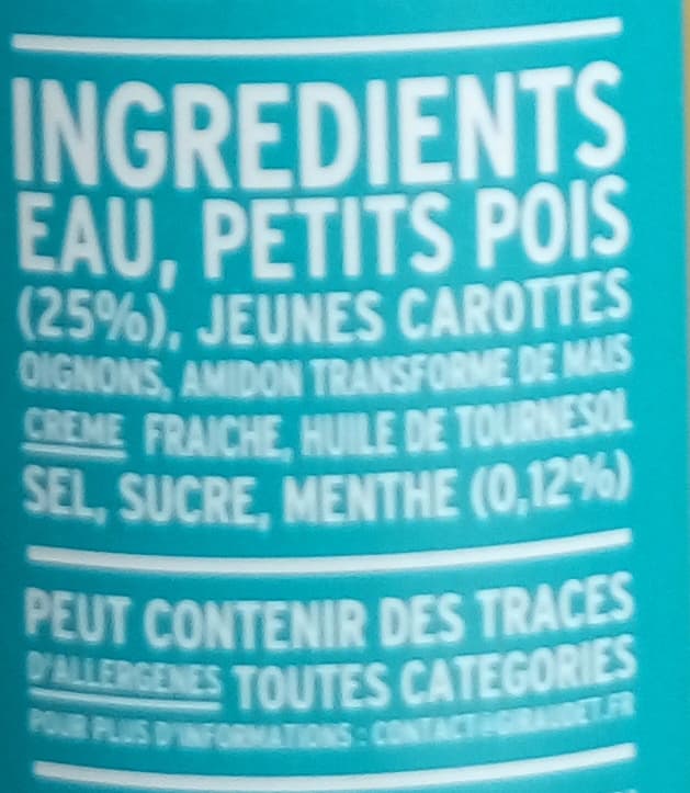 Giraudet Soupe petits pois menthe packshot