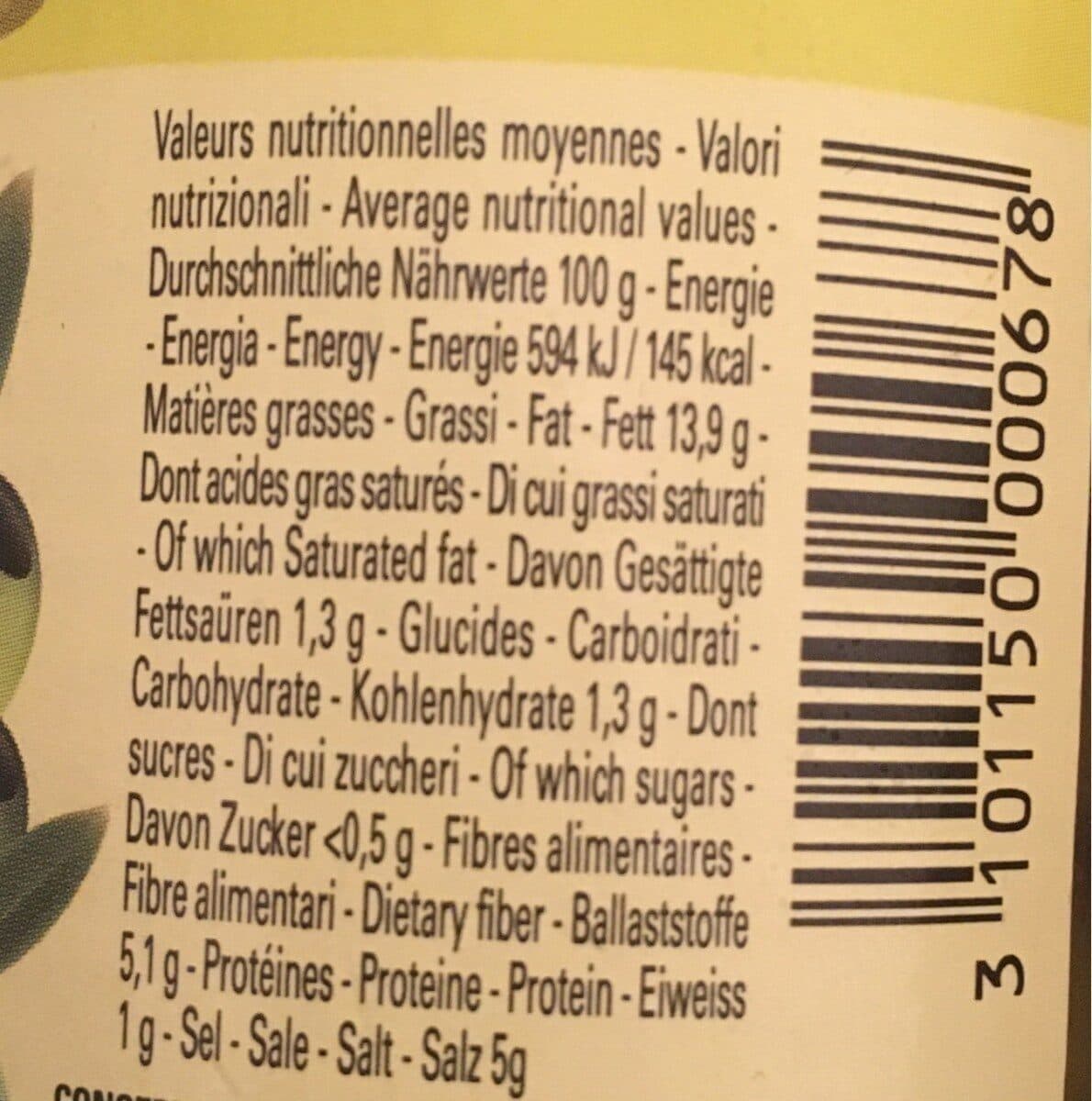 Marque Repère Olives Vertes Denoyautees Rustica Marque Repere 160G packshot