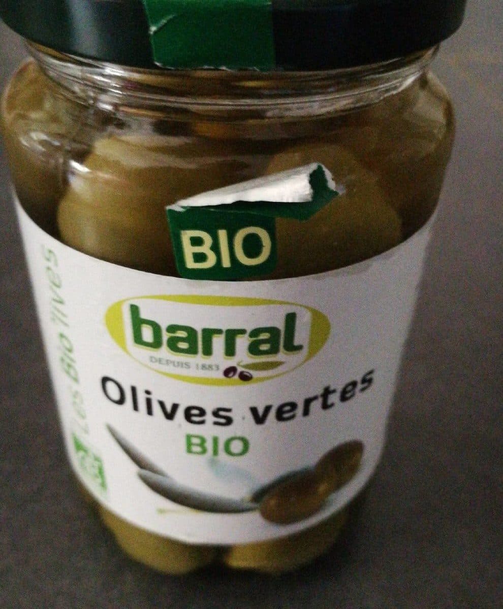 Barral Olives vertes bio packshot
