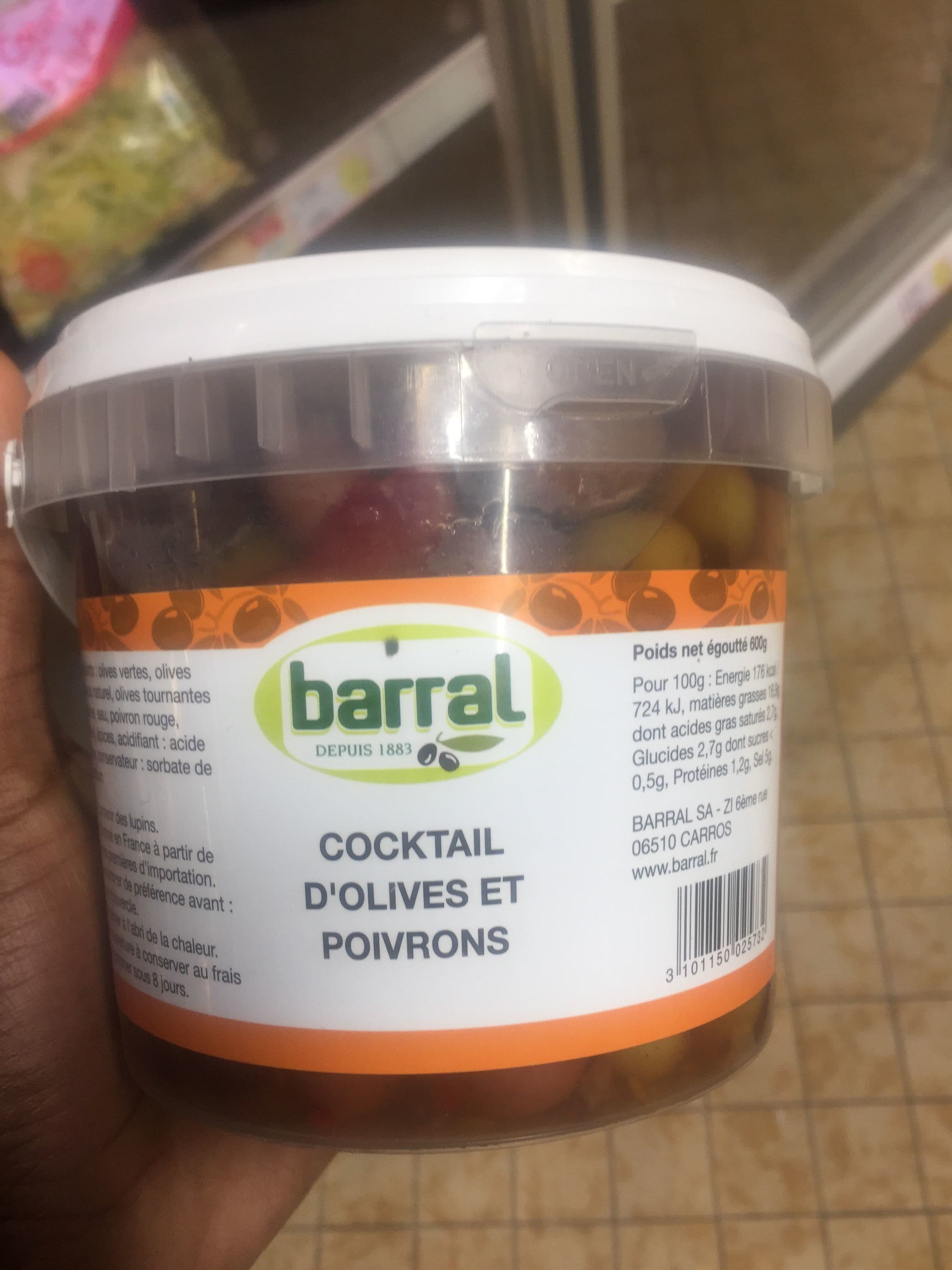 Barral Cocktail d'olives et poivrons packshot