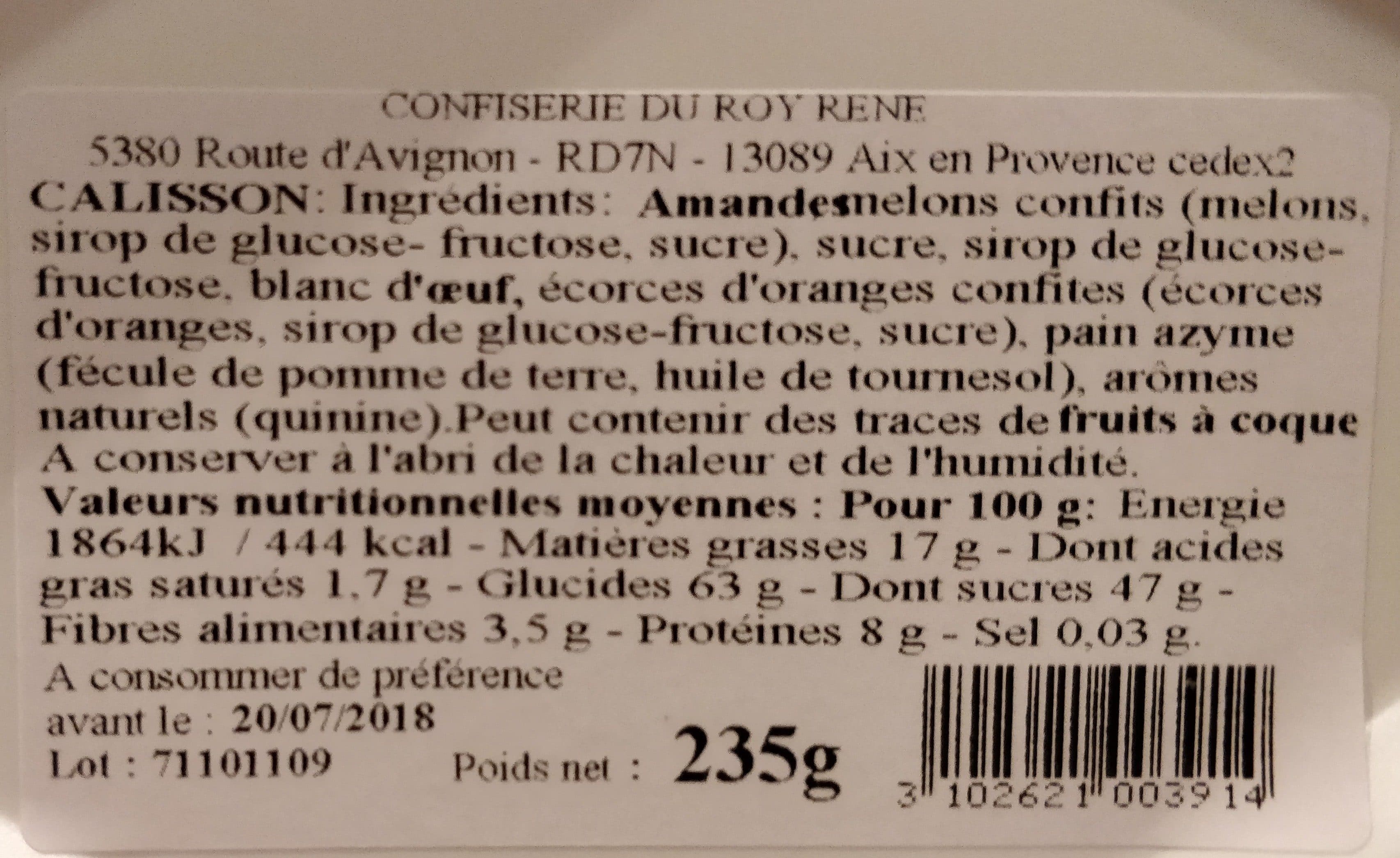 Les Saveurs Du Clavon Calissons d'Aix packshot