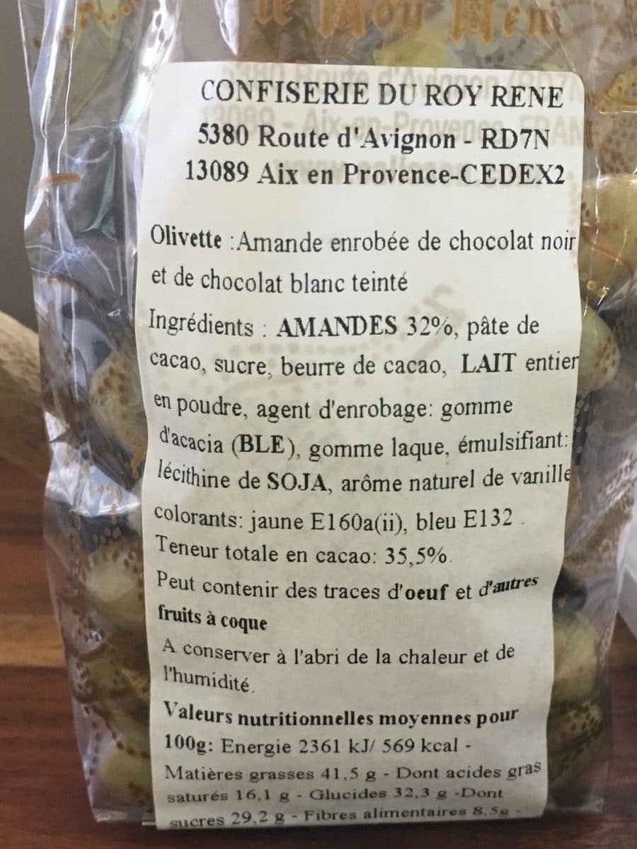 Calissons du Roy René Olivettes packshot