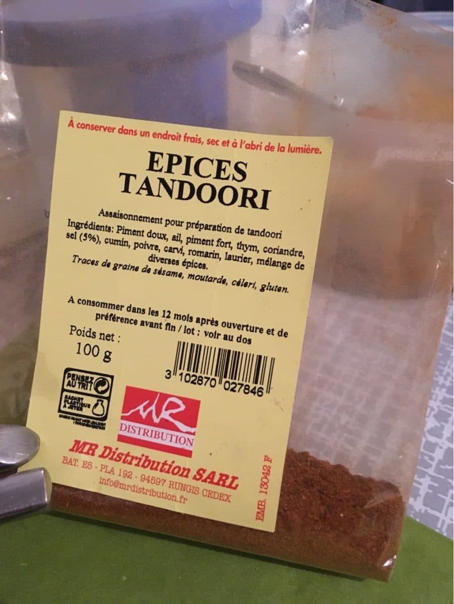 Open Food Facts Tandoori packshot