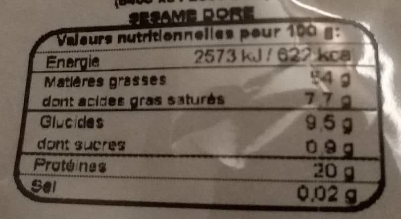 Spigol Sésame doré packshot