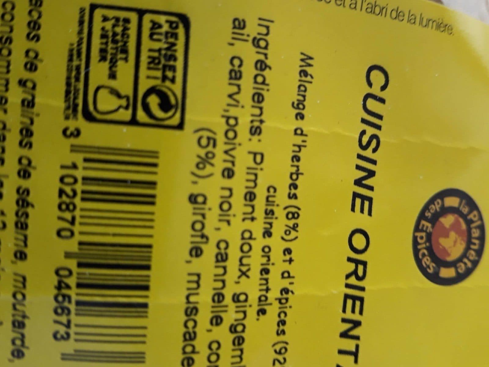 La planète des épices Cuisine orientale packshot