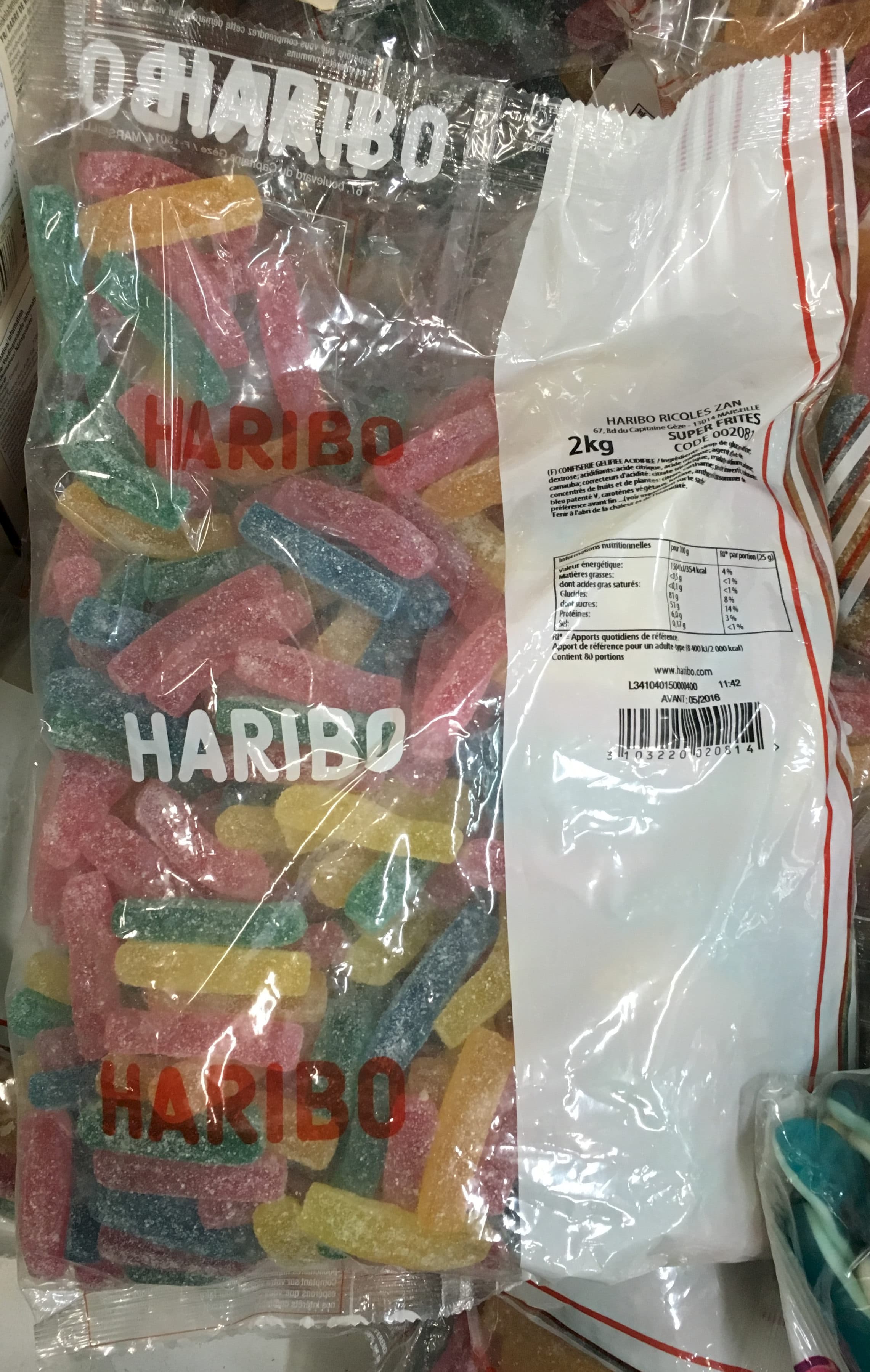 Haribo Super frites packshot