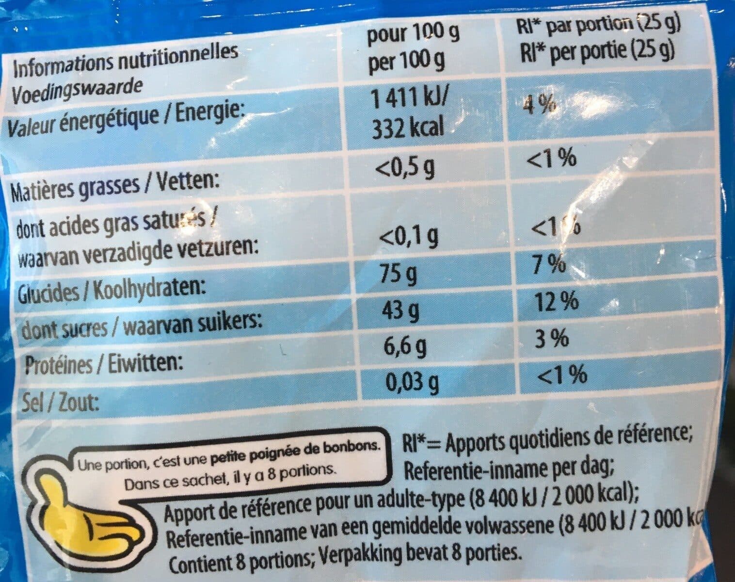 Haribo Sachet 200G Schtroumpfs Haribo packshot