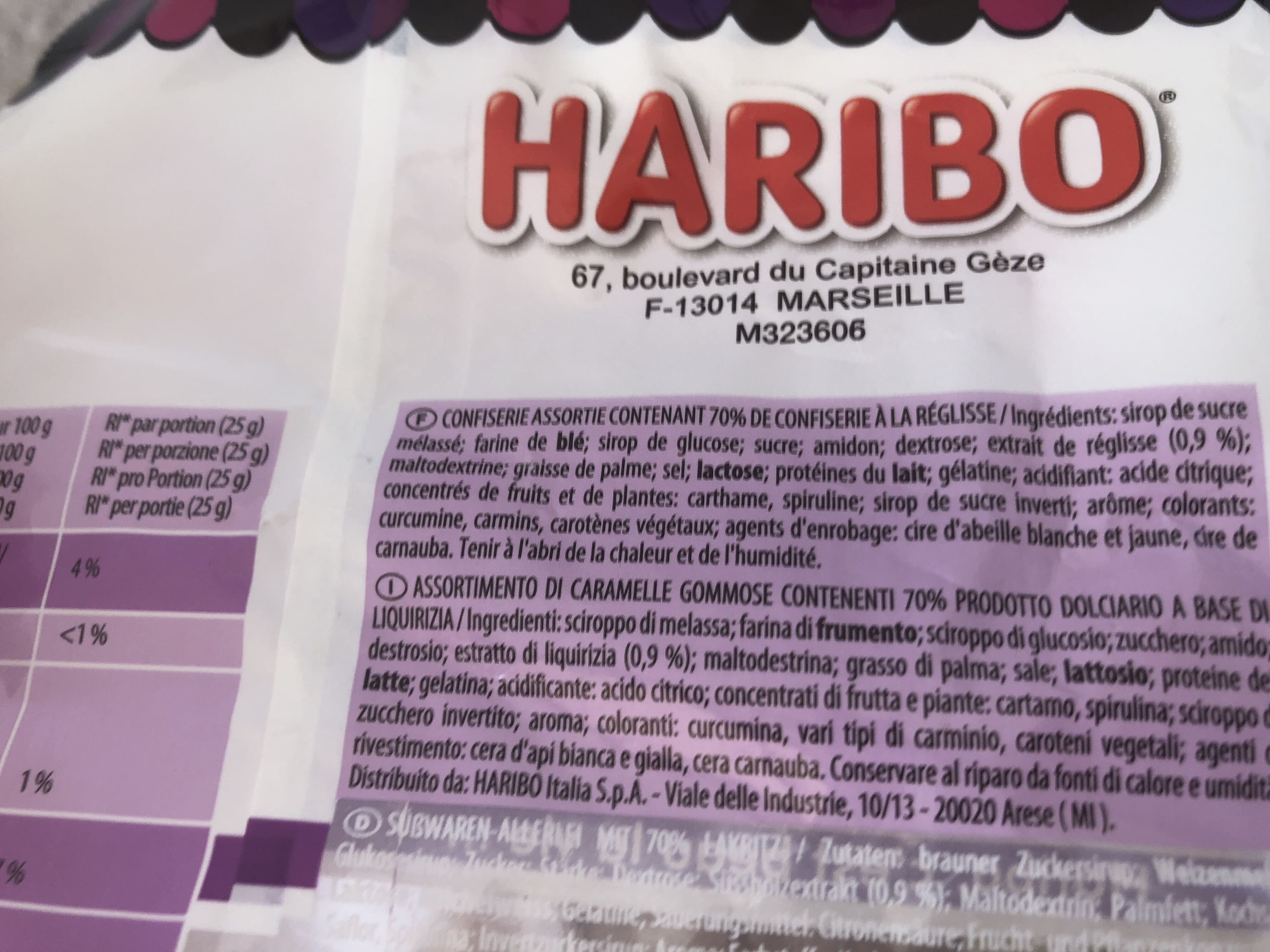 Haribo Réglisse mix packshot
