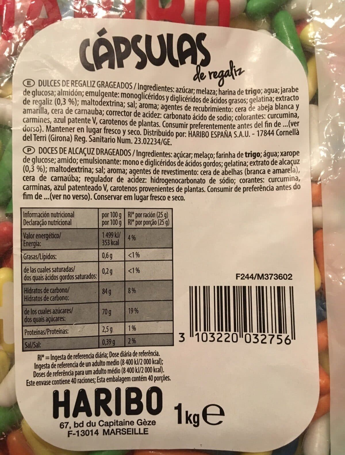 Haribo Capsulas Haribo packshot