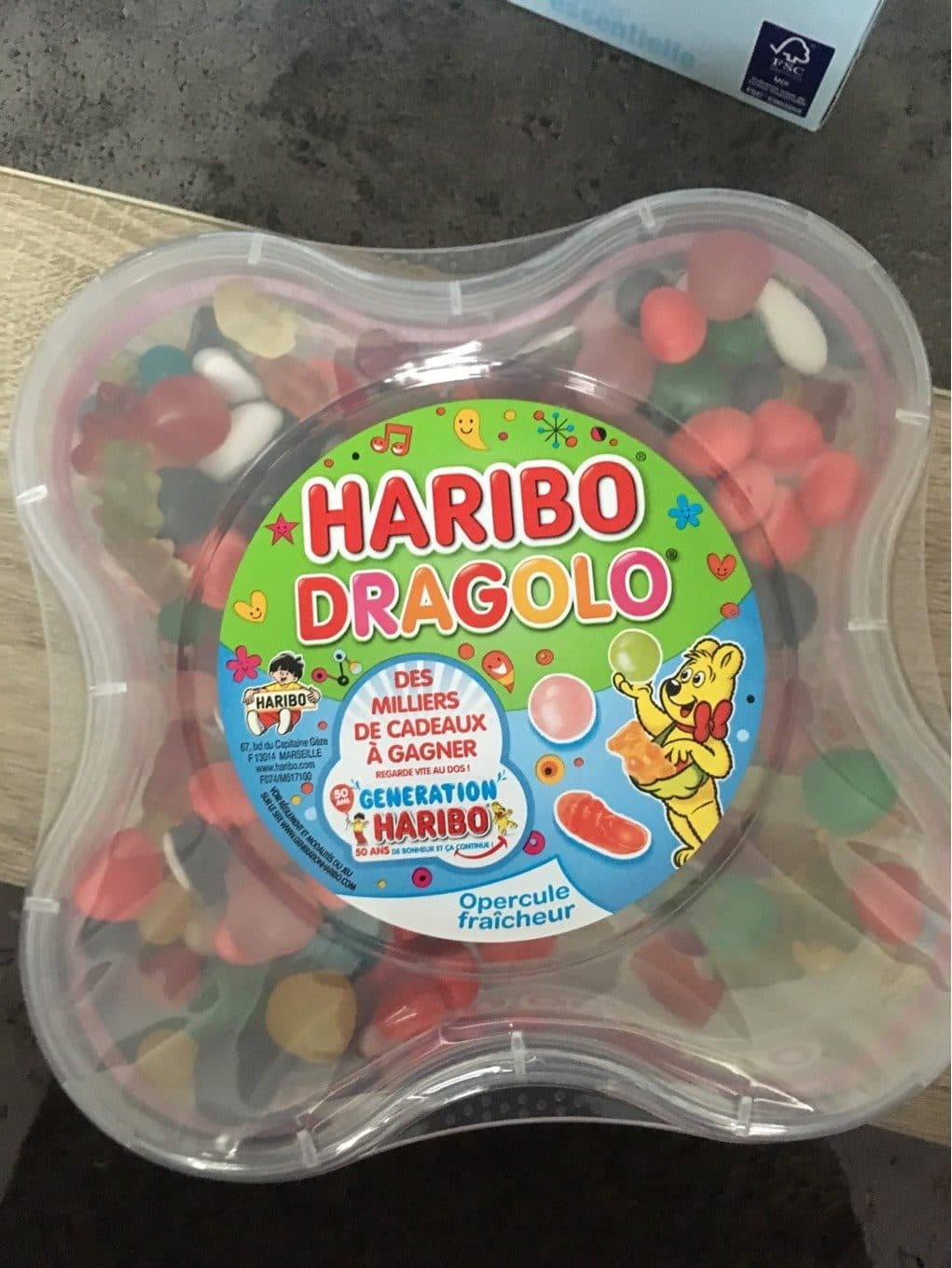 Haribo Confiseries Happy's Box, Dragolo, Tirlibibi packshot