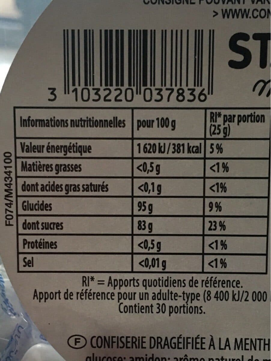 Haribo Star mint packshot