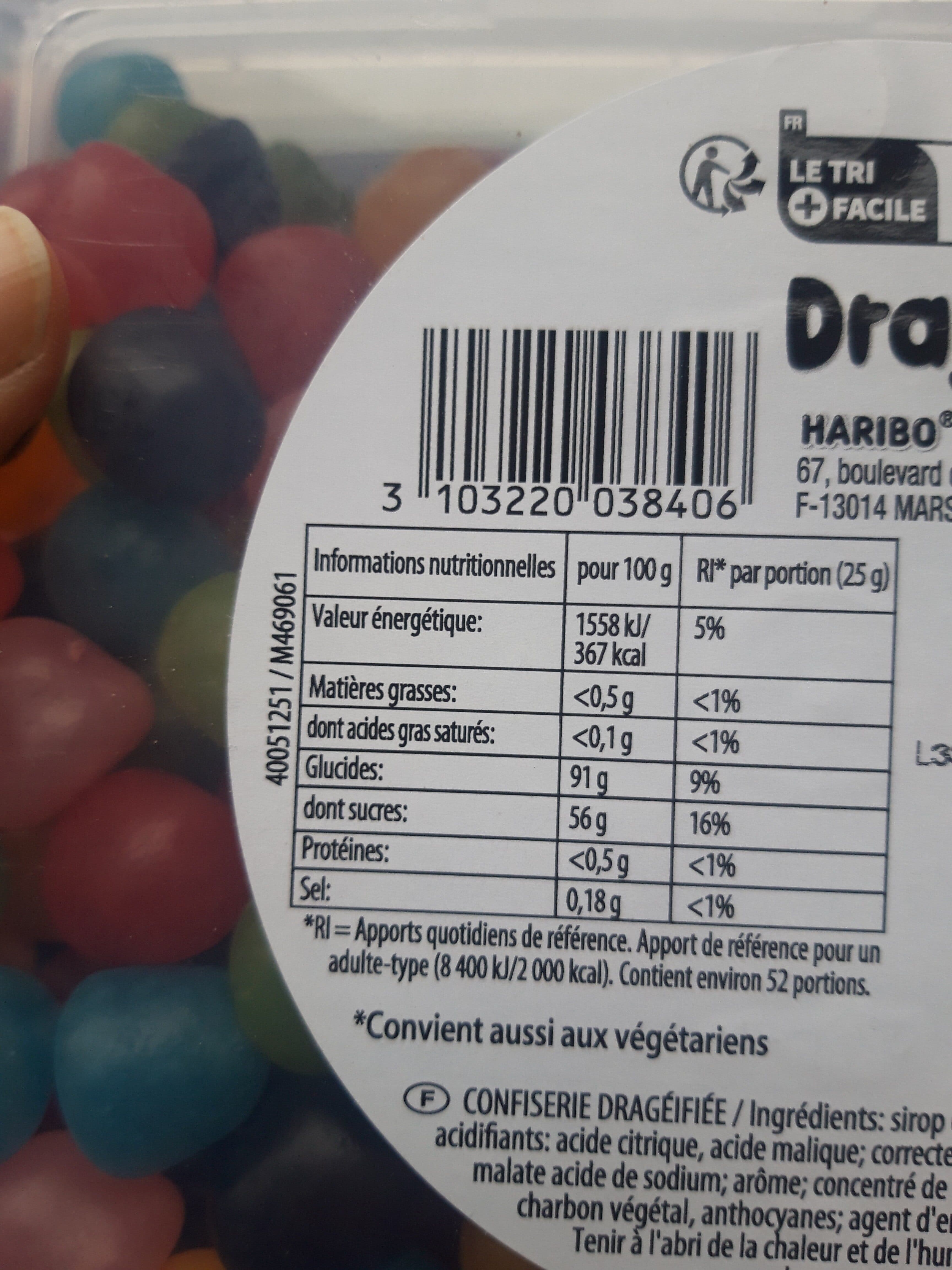 Haribo Dragibus soft packshot