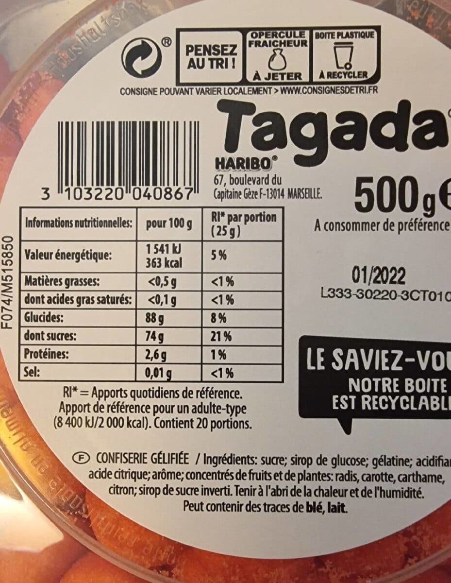 Haribo Bonbons Tagada L'Originale packshot