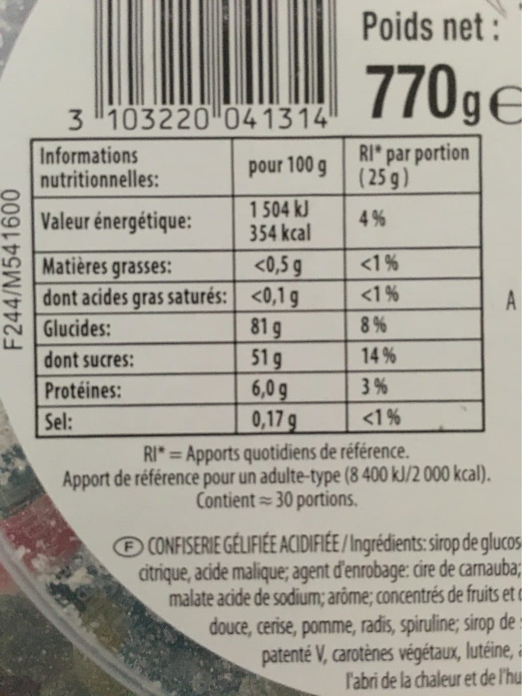 Haribo The pik box packshot