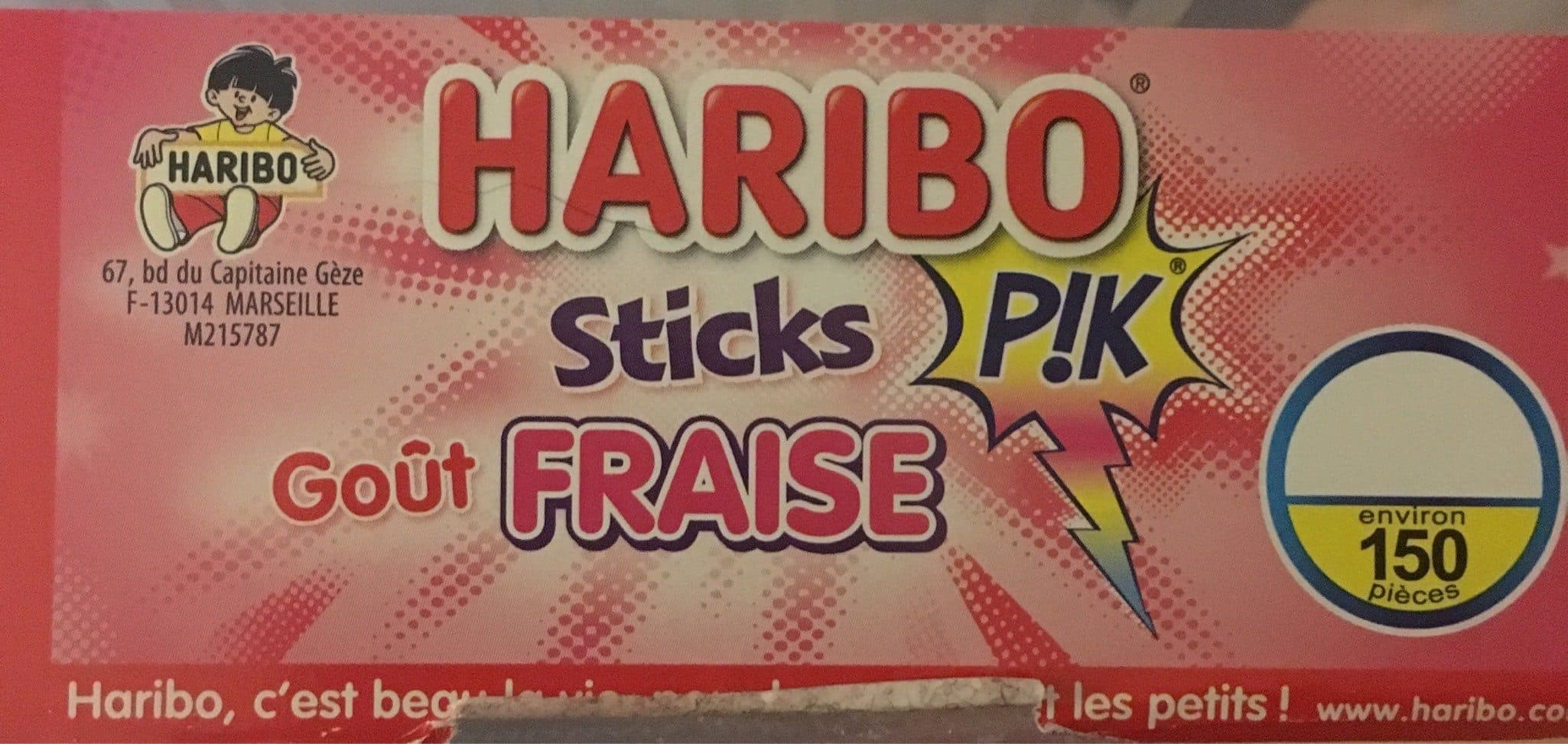 Haribo Sticks pik goût fraise packshot