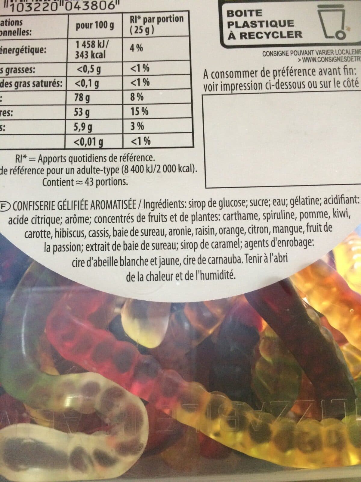 Haribo Worms packshot