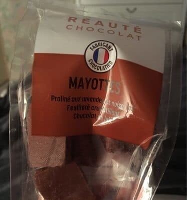 Reaute chocolat Mayottes, bonbons de chocolat packshot