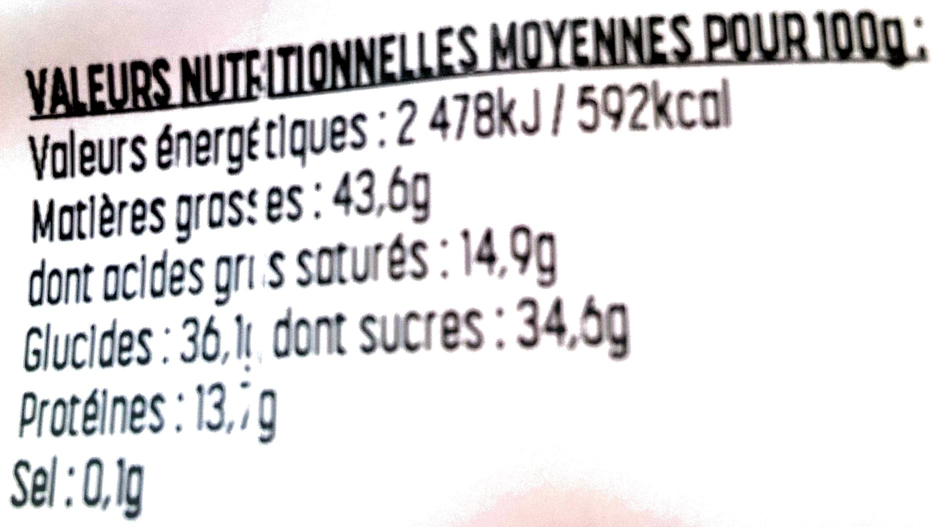 Réauté chocolat Rocs aux amandes chocolat blanc packshot