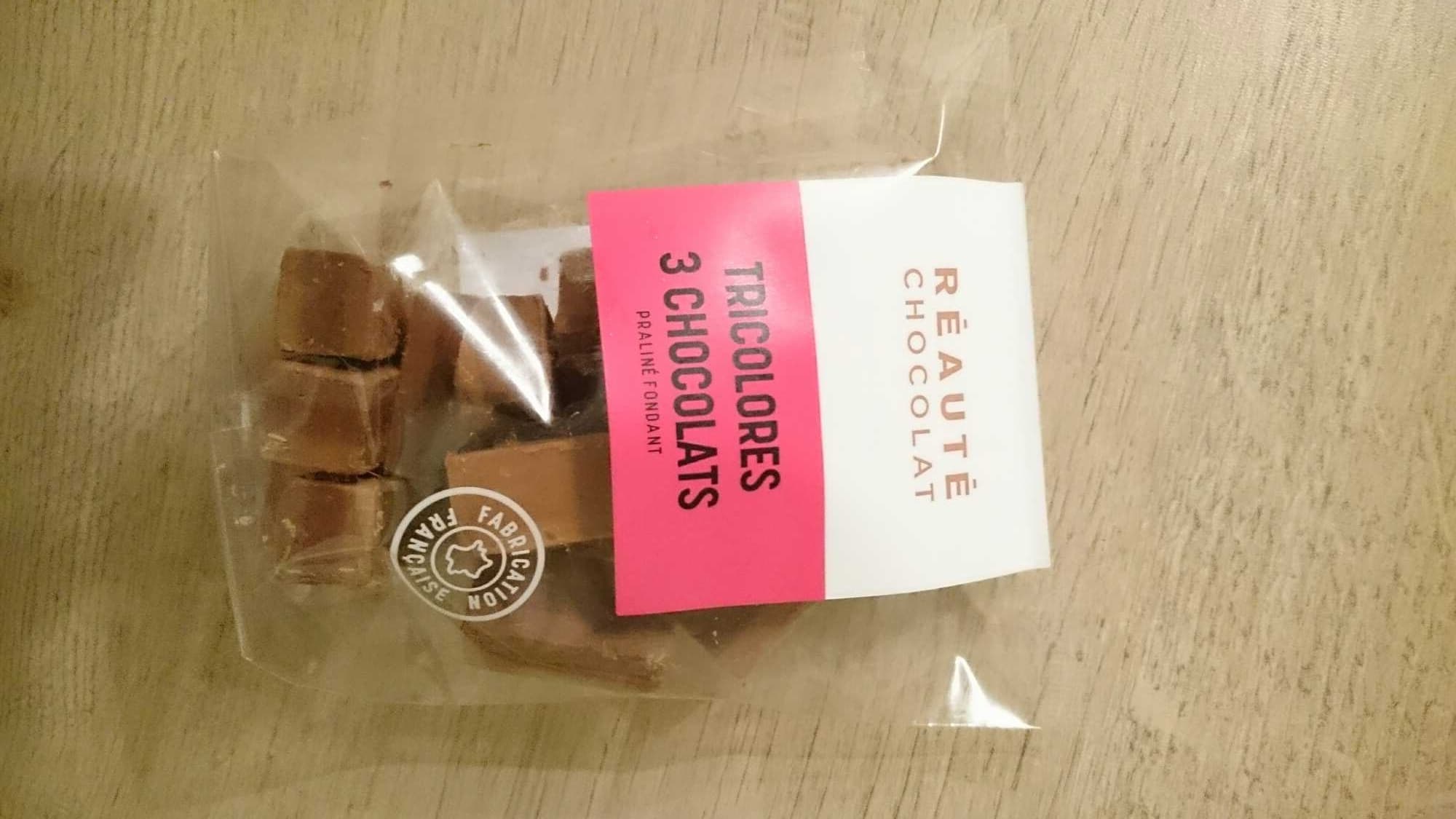Réauté Chocolat Tricolores 3 Chocolats packshot