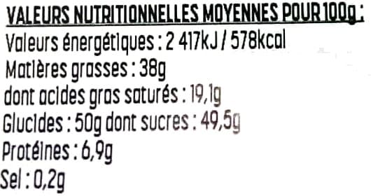Réauté Chocolat Tuiles aux amandes packshot