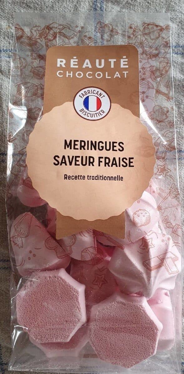 Réauté Meringues saveur fraise packshot