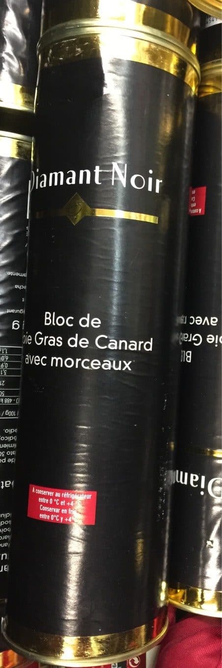 Diamant Noir Bloc de Foie Gras de Canard avec Morceaux packshot