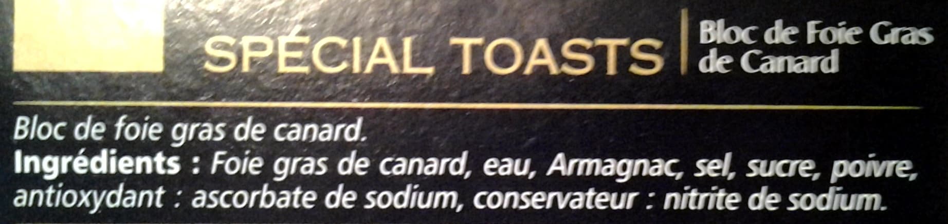 Monfort Bloc Foie gras Spécial Tosats packshot