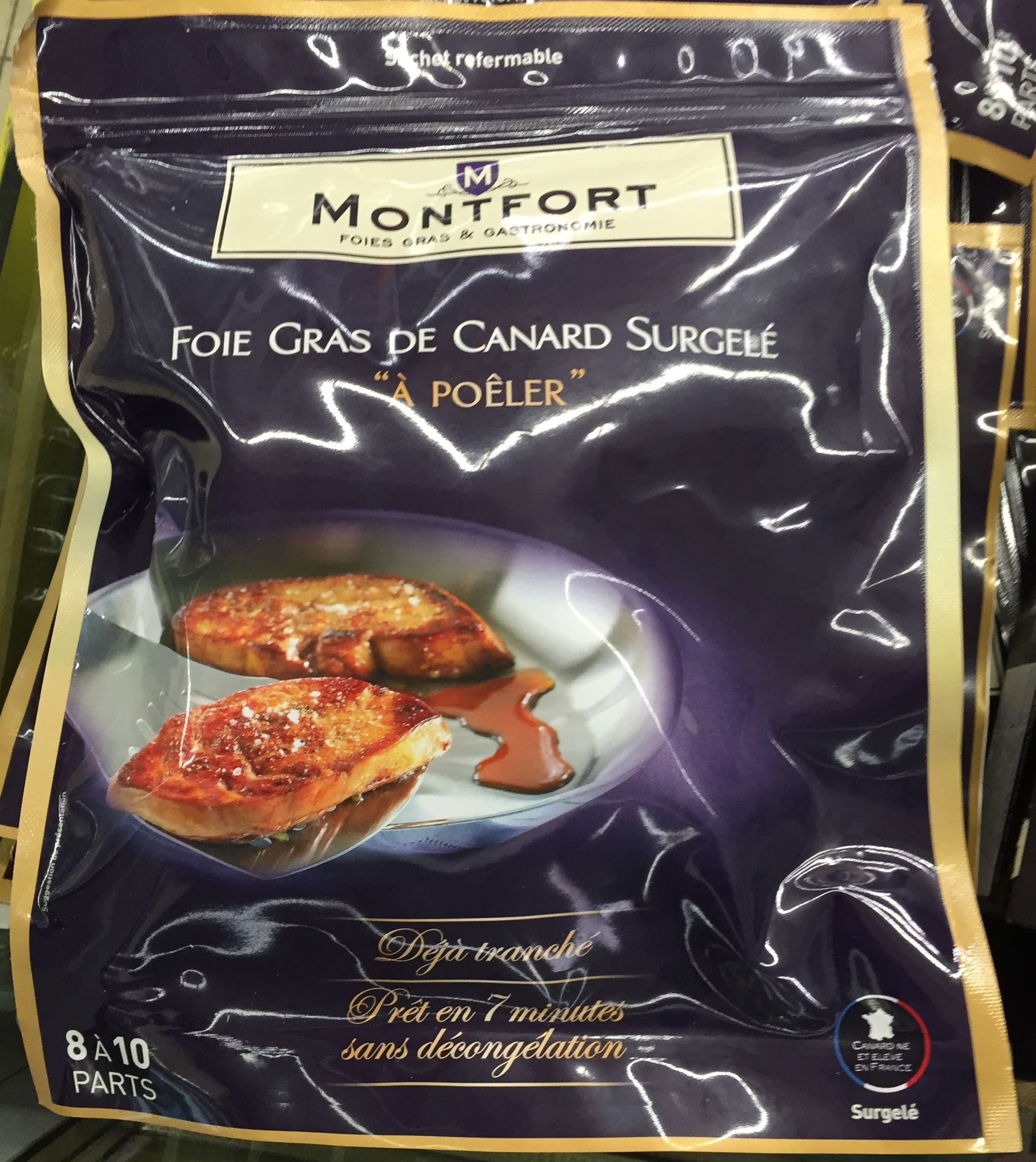 Montfort Escalopes de foie gras surgelées packshot